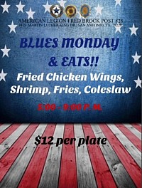 FRIED WINGS W/SHRIMP & FRIES, $12.00