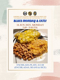 ENCHILADA PLATE W/BEANS & RICE - $12.00